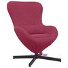vidaXL Sillón huevo Rojo vino 63 x 73 x 90 cm Terciopelo