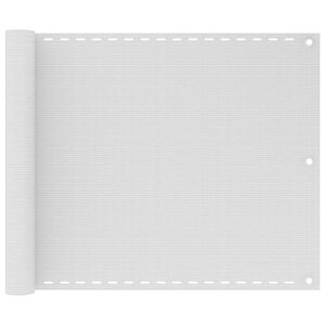 vidaXL Toldo para balc&oacute;n HDPE blanco 75x300 cm