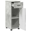 vidaXL Gabinete de Ba&ntilde;o con caj&oacute;n Gris Concreto 30 x 35 x 80 cm