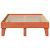 vidaXL Estructura de cama sin colchón madera maciza marrón 120x190 cm