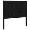 vidaXL Cabecero de cama madera maciza de pino negro 95,5x4x100 cm