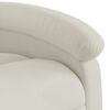 vidaXL Sill&oacute;n reclinable de masaje elevable terciopelo crema
