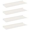 vidaXL Estante flotante 4 uds. 60 x 18 x 2,5 cm Acero