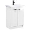 vidaXL Juego de muebles de ba&ntilde;o Blanco Brillante 56 x 37,5 x 81 cm