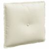 vidaXL Coj&iacute;n de Espalda Crema 50 x 45 cm Tela de pana
