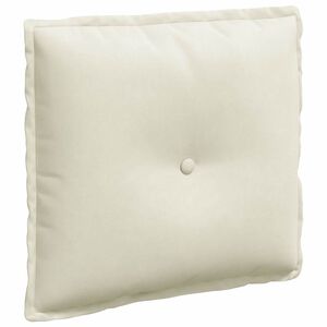 vidaXL Coj&iacute;n de Espalda Crema 50 x 45 cm Tela de Pana