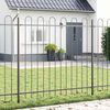 vidaXL Valla de Jard&iacute;n 8 pcs Gris 13,6 x 1,5 m