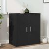 vidaXL Zapateros 2 uds madera contrachapada negro 32x35x70 cm