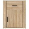 vidaXL Mesita de noche madera contrachapada roble sonoma 50x36x60 cm