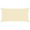 vidaXL Toldo de vela crema HDPE 160 g/m&sup2; 2,5x4,5 m