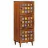 vidaXL Aparador alto Nogal 40 x 33 x 110 cm Madera de mango maciza