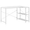 vidaXL Escritorio de ordenador madera de ingenier&iacute;a blanco 110x72x70cm