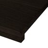 vidaXL Pelda&ntilde;os de escalera 16 uds madera maciza roble marr&oacute;n oscuro