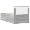 vidaXL Sof&aacute; cama Sonoma Gris y Negro 90 x 200 cm Madera de ingenier&iacute;a