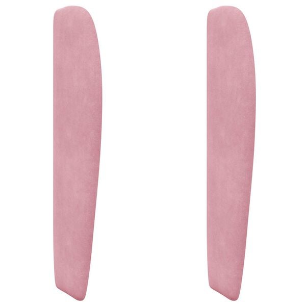 vidaXL Oreja de cabecero Rosa 80 x 23 x 6 cm Terciopelo
