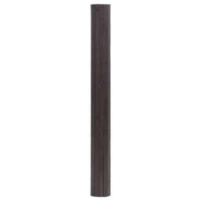 vidaXL Alfombra rectangular bambú marrón oscuro 70x200 cm