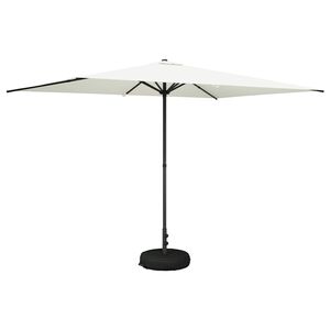 vidaXL Paraguas de Jard&iacute;n con Base 200 x 300 cm Poli&eacute;ster Rectangular