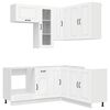 vidaXL Unidad de cocina KALMAR 8 uds. Blanco Madera de ingenier&iacute;a