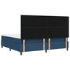 vidaXL Cama tipo Box Spring con colch&oacute;n Azul 200 x 200 cm tela
