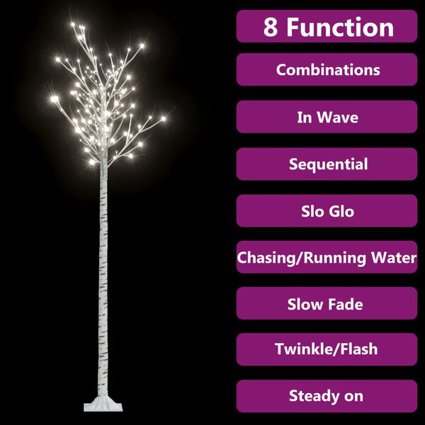 vidaXL &Aacute;rbol de Navidad LED blanco fr&iacute;o sauce interior exterior 2,2 m