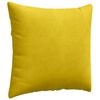 vidaXL Cojines de sofá 2 pcs Amarillo 45 x 45 cm Tela de pana