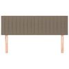 vidaXL Cabeceros 2 unidades tela gris taupe 72x5x78/88 cm