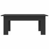vidaXL Mesa de centro madera contrachapada negro 100x60x42 cm