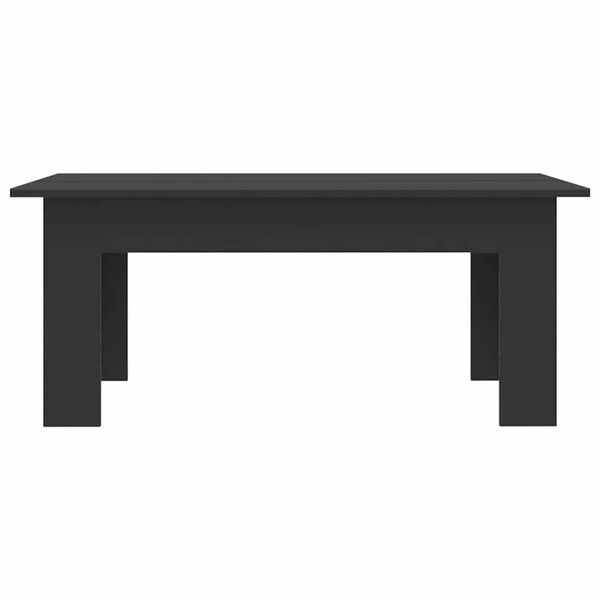 vidaXL Mesa de centro madera contrachapada negro 100x60x42 cm