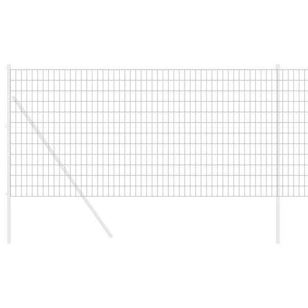 vidaXL Cerca Euro Gris 1 x 10 m Hierro recubierto de PVC