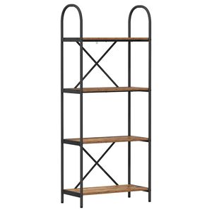 vidaXL Estante de libros 4 niveles 60 x 30 x 146 cm Madera vieja