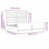 vidaXL Cama tipo Box Spring con cabecera Rosa 180 x 200 cm Terciopelo