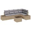 vidaXL Conjunto de sof&aacute;s de jard&iacute;n Beige y Gris Claro rat&aacute;n sint&eacute;tico