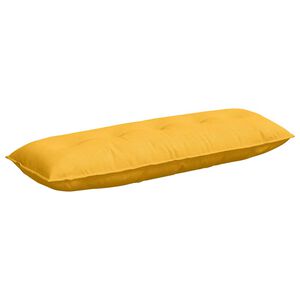 vidaXL Coj&iacute;n de Espalda Amarillo Claro 140 x 50 cm Tela de pana
