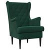 vidaXL Sill&oacute;n Verde oscuro Terciopelo