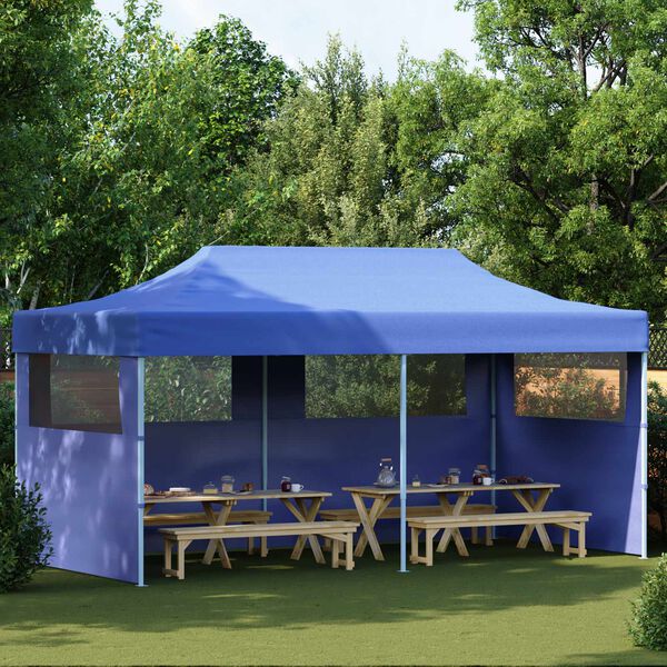 vidaXL Carpa de Fiesta Azul 291 x 580 x 315 cm Tela Oxford