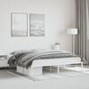 vidaXL Estructura de cama sin colch&oacute;n metal blanco 180x200 cm