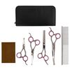 vidaXL Set de tijeras de peluquer&iacute;a canina 5 piezas acero inoxidable