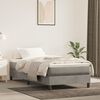 vidaXL Cama box spring con colch&oacute;n terciopelo gris claro 90x190 cm