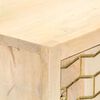 vidaXL Aparador de madera maciza de mango dorado 60x30x70 cm