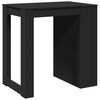vidaXL Mesa alta de bar madera ingeniería negra 102x70x103,5 cm