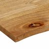 vidaXL Tablero de mesa borde natural madera maciza mango 120x60x2,5 cm