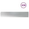 vidaXL Bordes para c&eacute;sped 30 uds 20x103 cm acero galvanizado