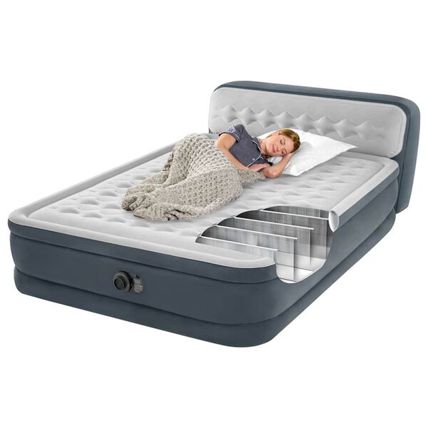 Intex Cama inflable Dura-Beam Deluxe Ultra Plush Headboard 86 cm