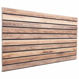 vidaXL Paneles de pared 5 uds. 100 x 50 cm Marr&oacute;n Claro Espuma EPS