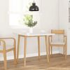 vidaXL Dining Table Natural Solid Wood Rubber