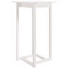 vidaXL Mesa alta de bar madera maciza de pino blanco 60x60x110 cm