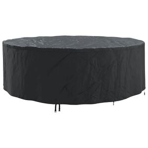 vidaXL Funda para muebles 279 x 279 x 71 cm Tela Oxford 420D Redondo
