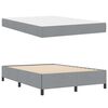 vidaXL Cama tipo Box Spring con colch&oacute;n Gris Claro 140 x 190 cm tela