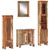 vidaXL Conjunto de muebles de ba&ntilde;o 4 piezas madera maciza reciclada