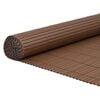 vidaXL Valla de jard&iacute;n de doble cara, color marr&oacute;n, 1,8 x 3 m, PVC